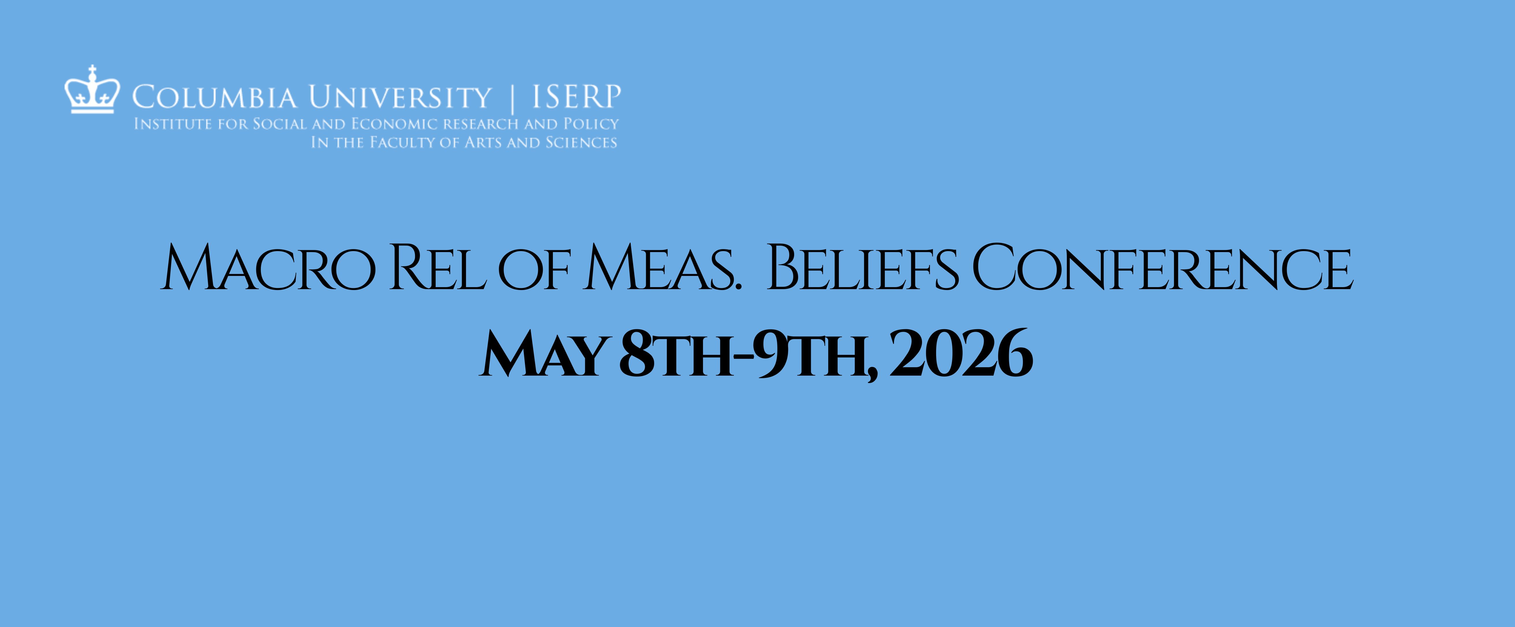 Macro Rel of Meas. Beliefs Conference
